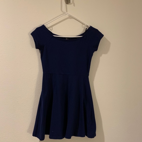 Navy blue skater dress - Picture 5 of 5
